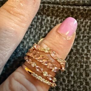 NWT Rose Gold and peach delicates Set